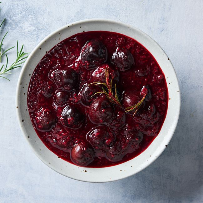 Raspberry, Cherry & Rosemary Sauce