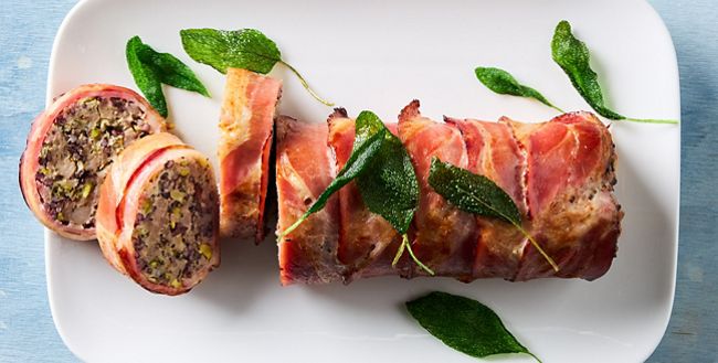 Rolled Pork & Pistachio Stuffing