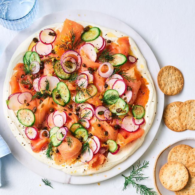 Smoked Salmon & Cream Cheese Board