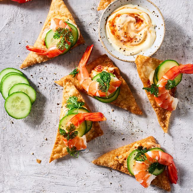 Vietnamese Prawn Tostadas