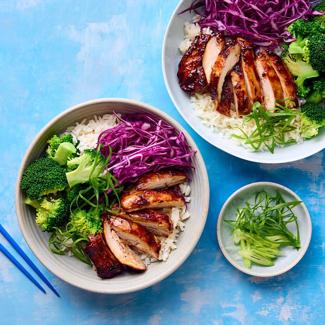 Speedy teriyaki chicken & rice bowl