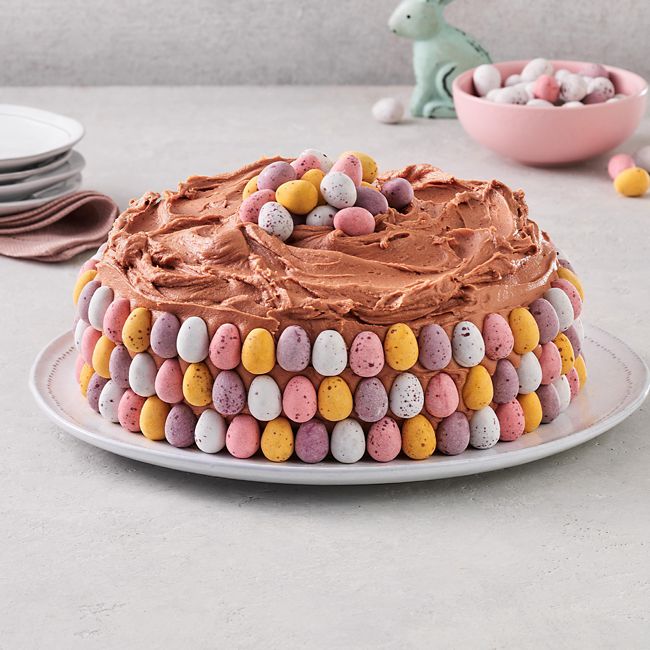 Double chocolate mini egg cake
