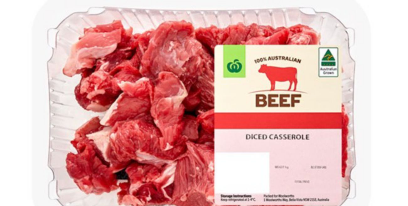 Diced grave beef