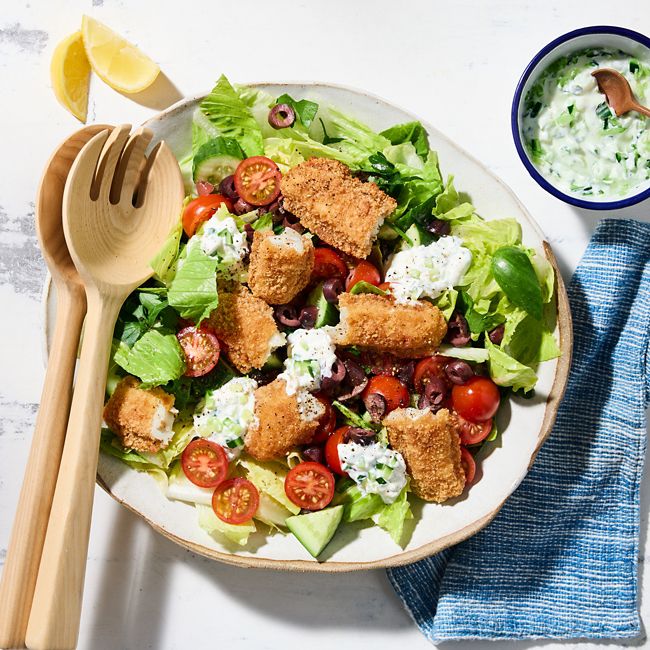 Fish gyro fattoush