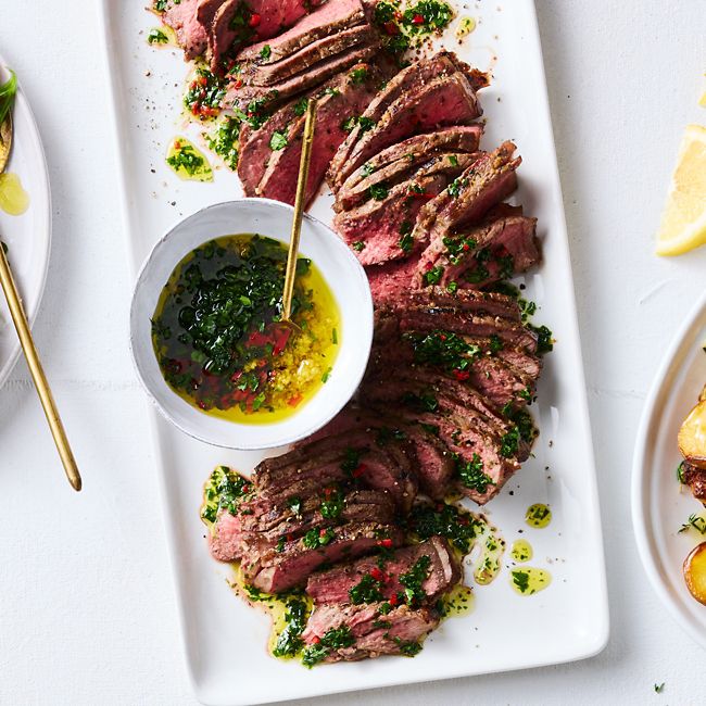 Grilled chilli gremolata beef