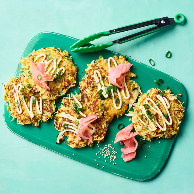Mini okonomiyaki fritters