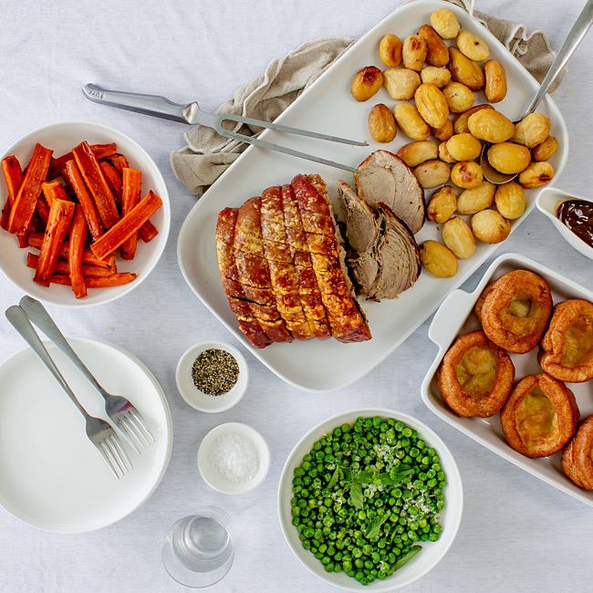 Sunday roast pork