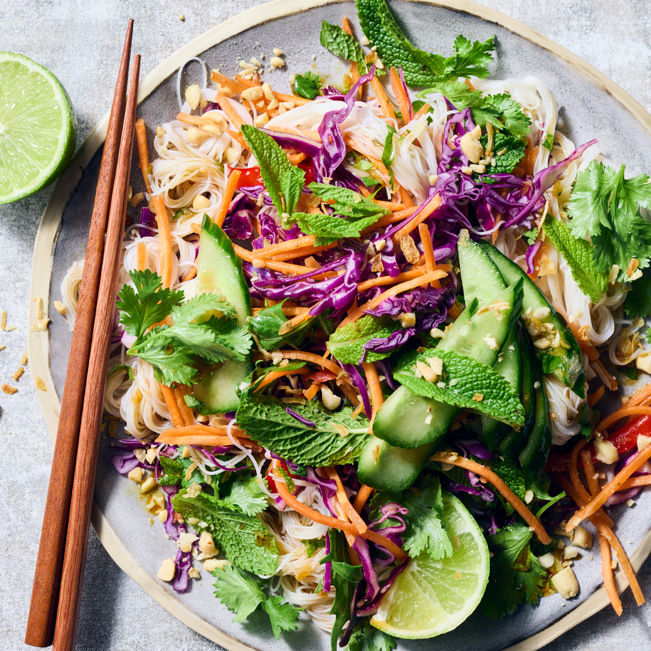 Thai-style noodle salad