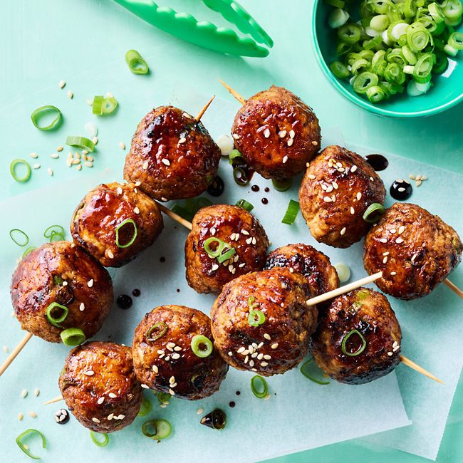 Tsukune skewers
