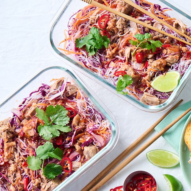 Tuna spring roll salad