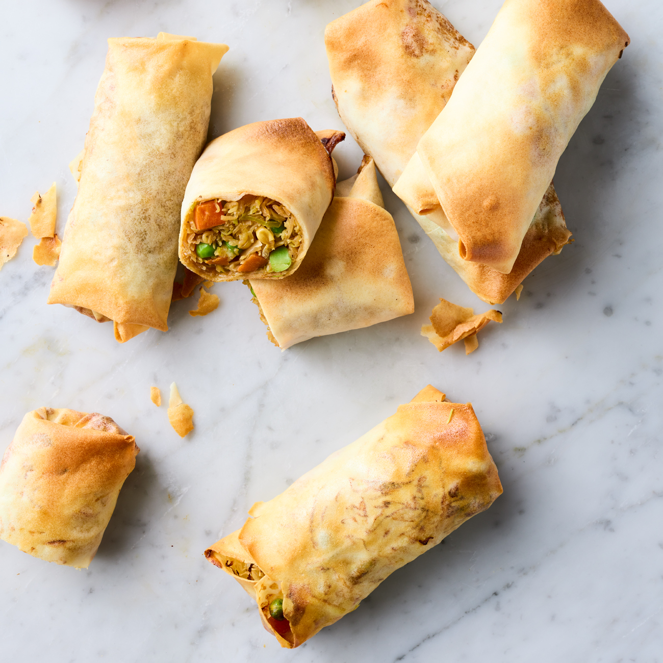 Vegemite spring rolls