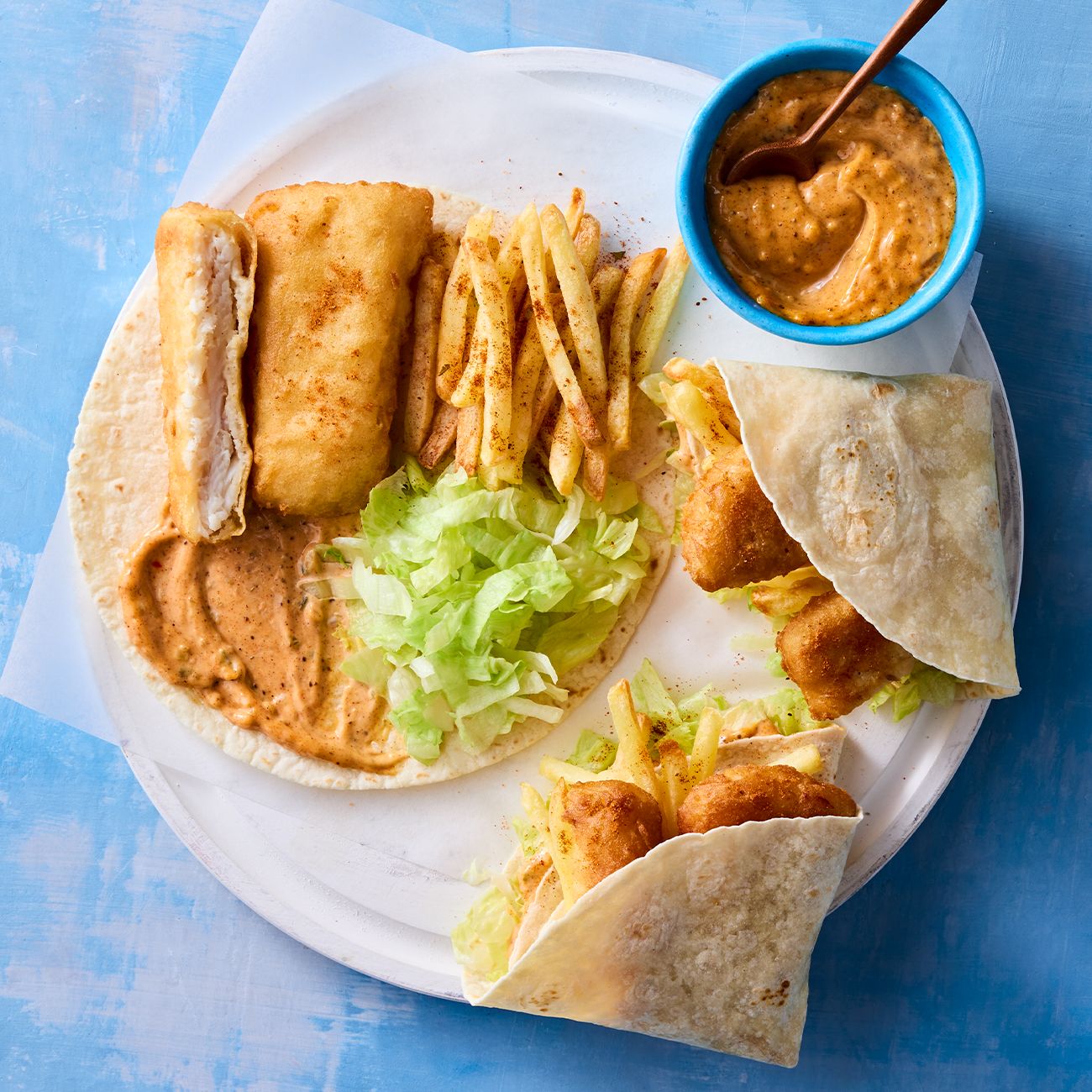 Fish & chip wraps Recipe | Woolworths-image
