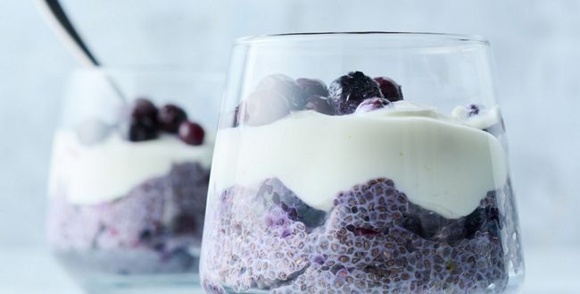 Blueberry chia pudding