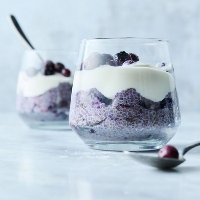 Blueberry chia pudding