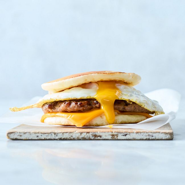 Pancake brekkie burger