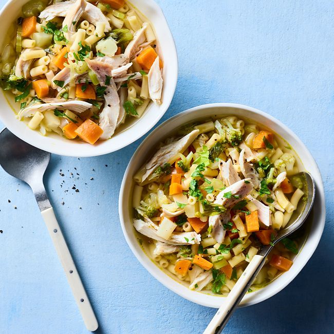 Quick chicken noodle soup