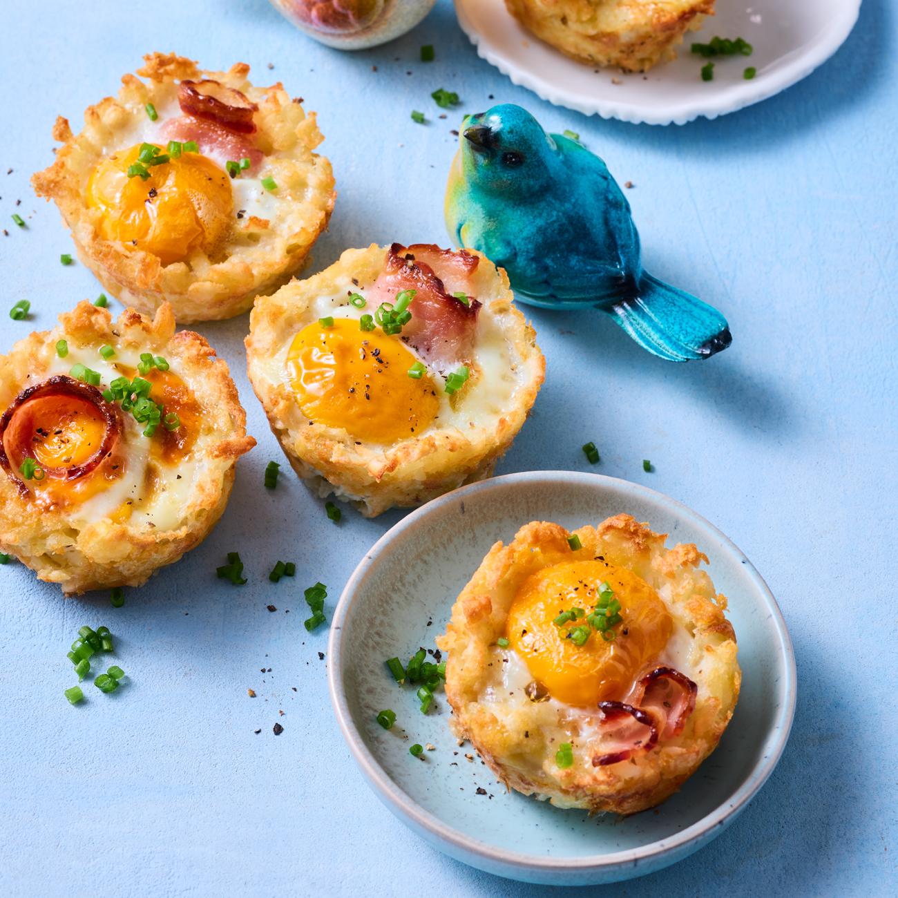 Bacon & egg nests