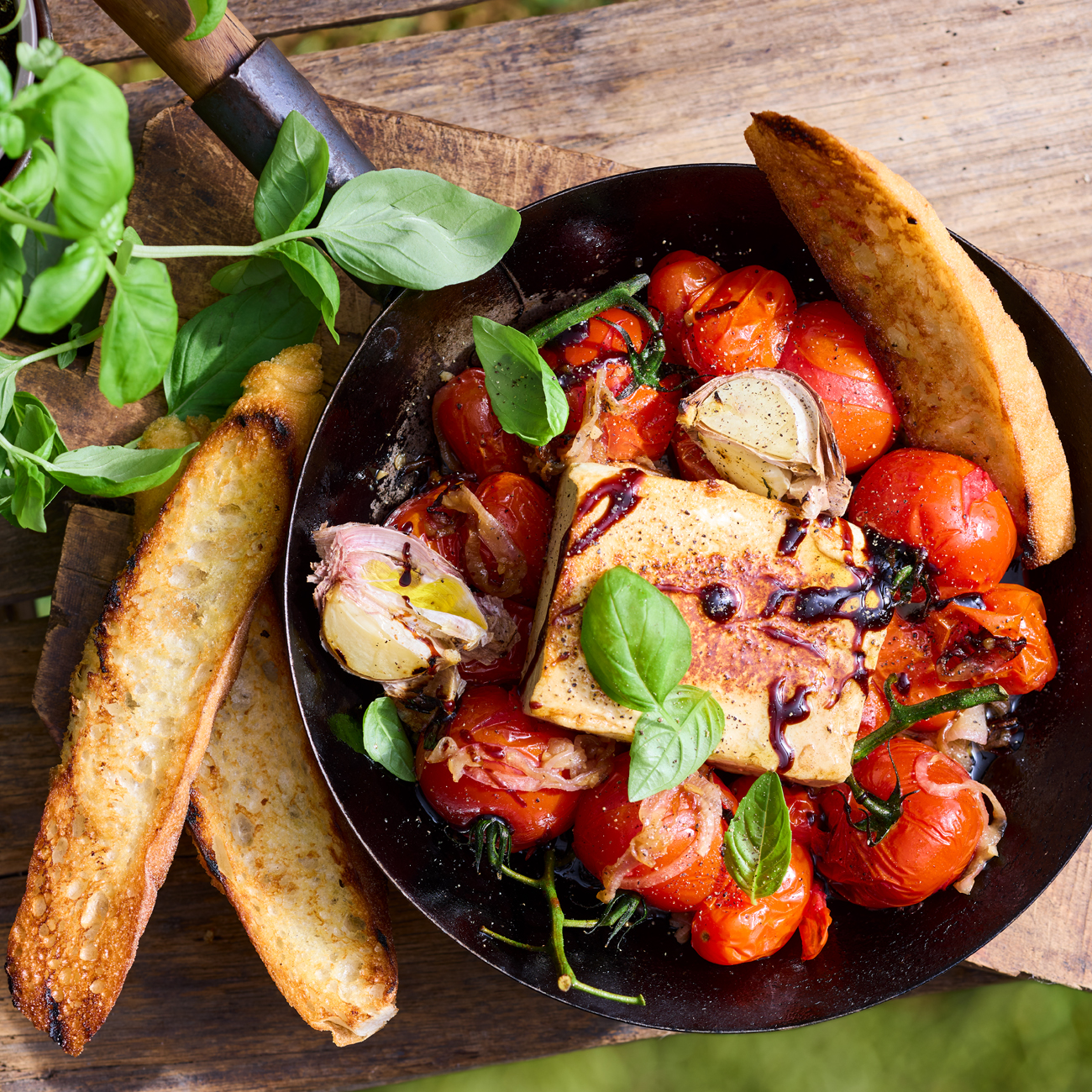 Camp-fire feta