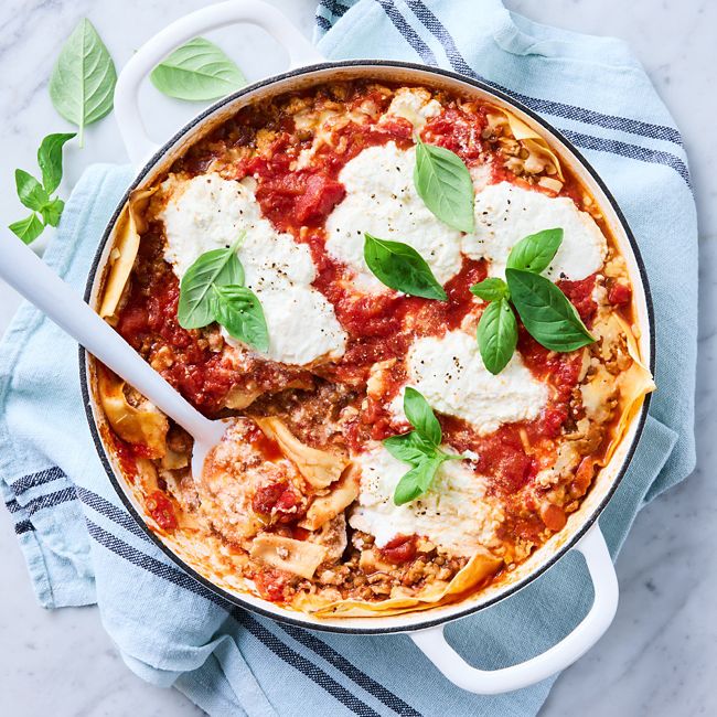 Stovetop lasagne