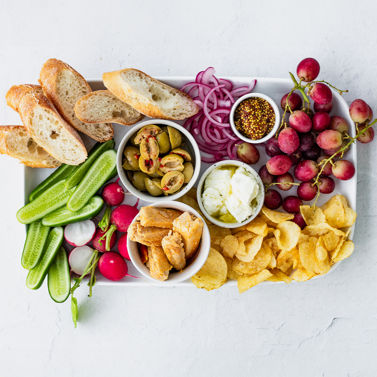 Tuna snack plate
