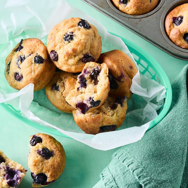 Banana & blueberry muffins