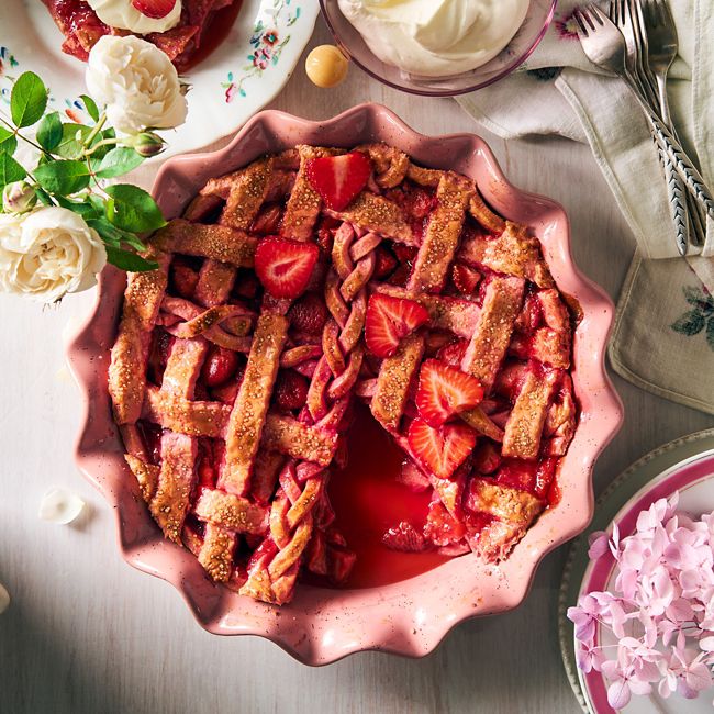Pink patchwork pie