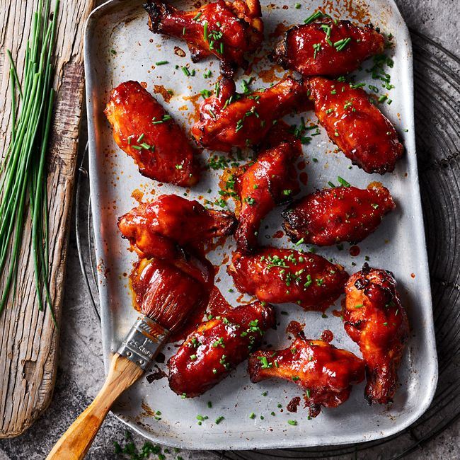 Air-fryer sweet & spicy chicken wings