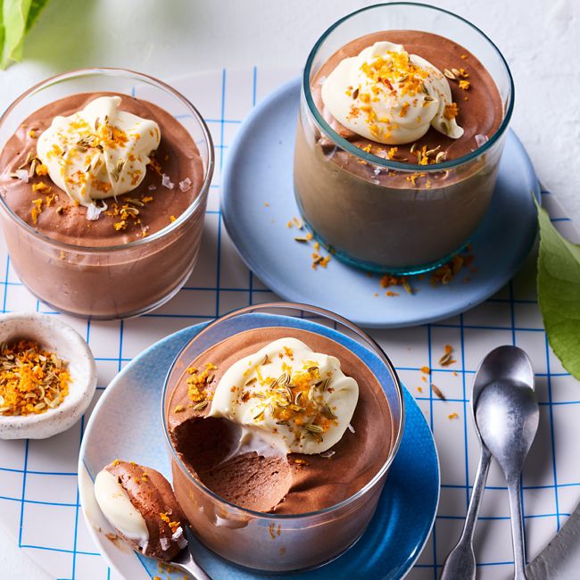Spiced orange chocolate mousse