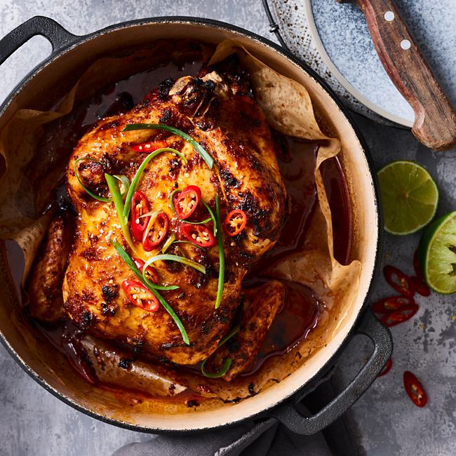Thai-style red curry roast chicken