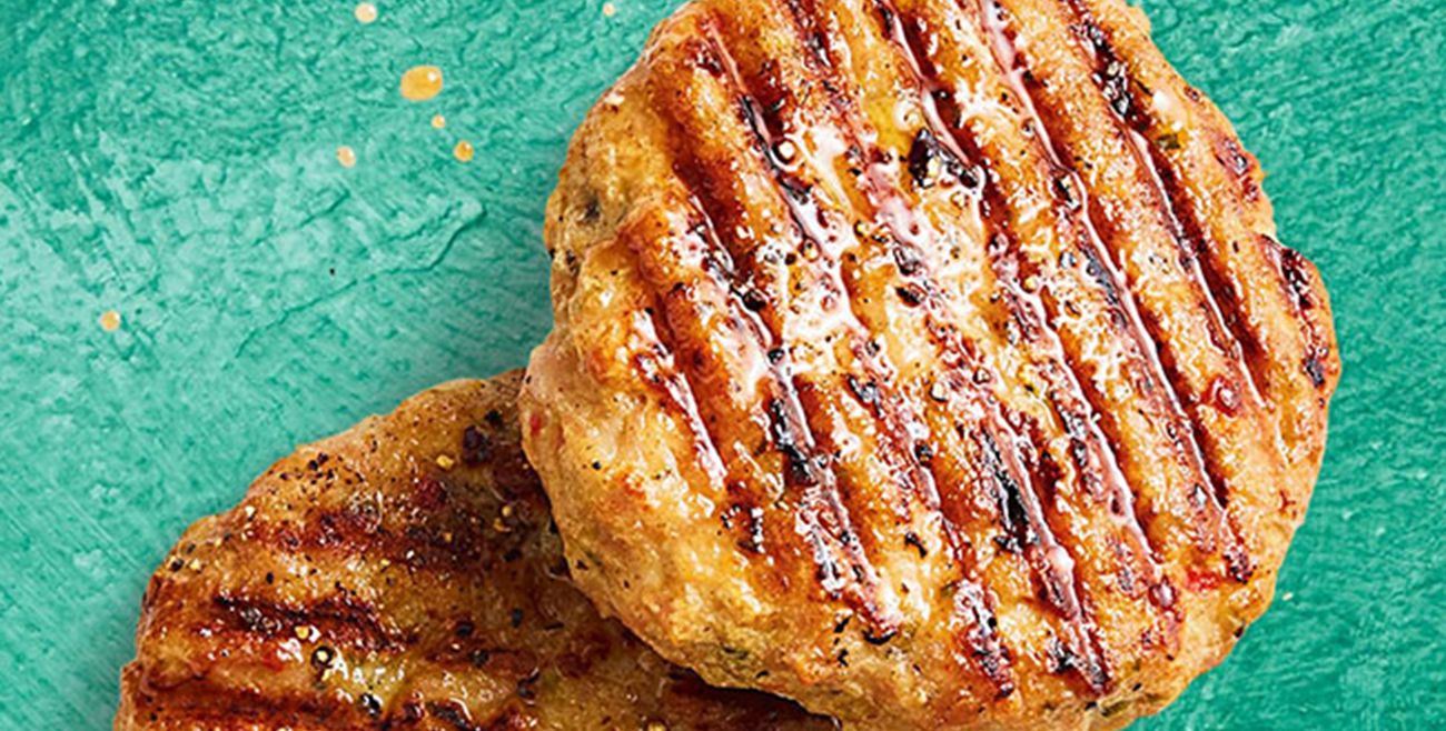 Chicken burger patties