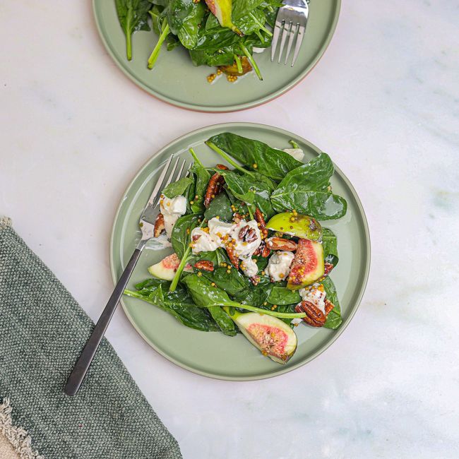 Fig, Goats Cheese & Walnut Salad