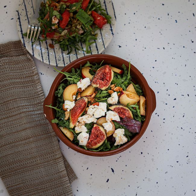 Fig, Plum, Rocket & Goats Cheese Salad