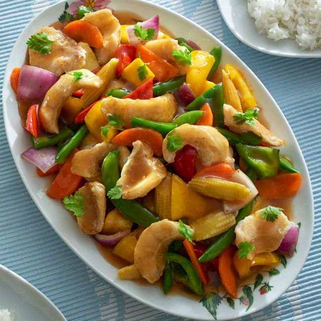 Fish & Vegetable Stir Fry