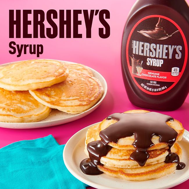 Fluffy Hershey’s flavoured pancakes  
