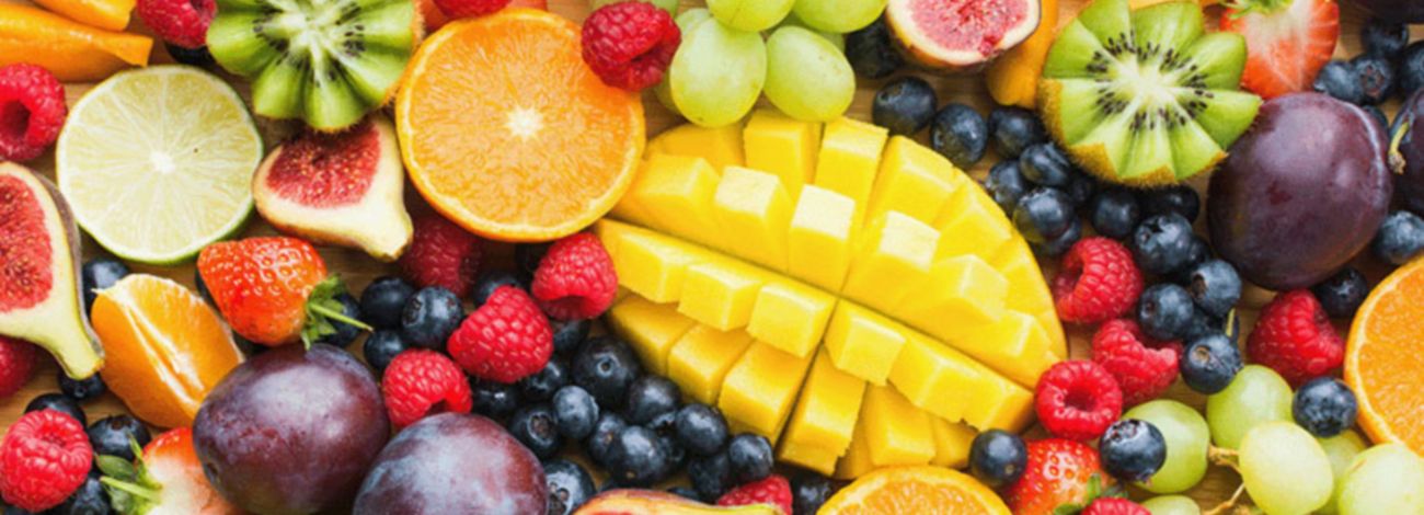 Spring seasonal fruit and veg