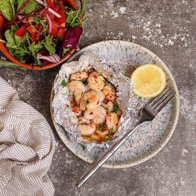Foil Grilled Prawns