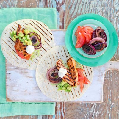 Easy Mexican Grilled Chicken Tostadas