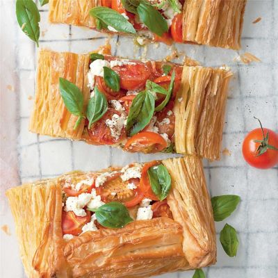 Tomato & Pesto Tart with Ricotta