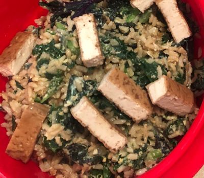 Fried Rice with Kale & Spinach