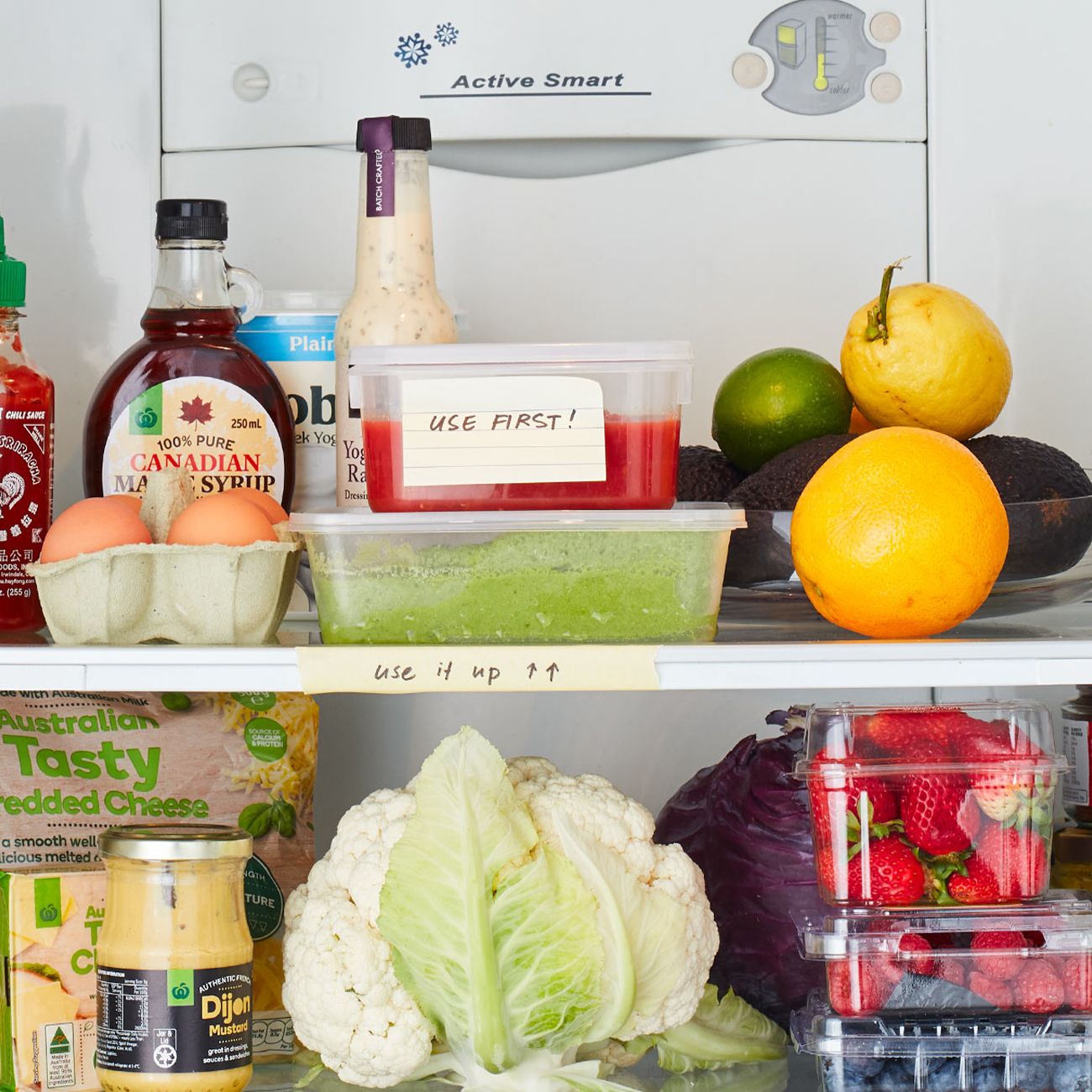 Well organised fridge