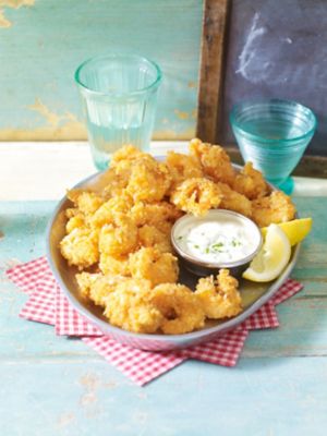 Fried Shrimp With Lemon Aioli