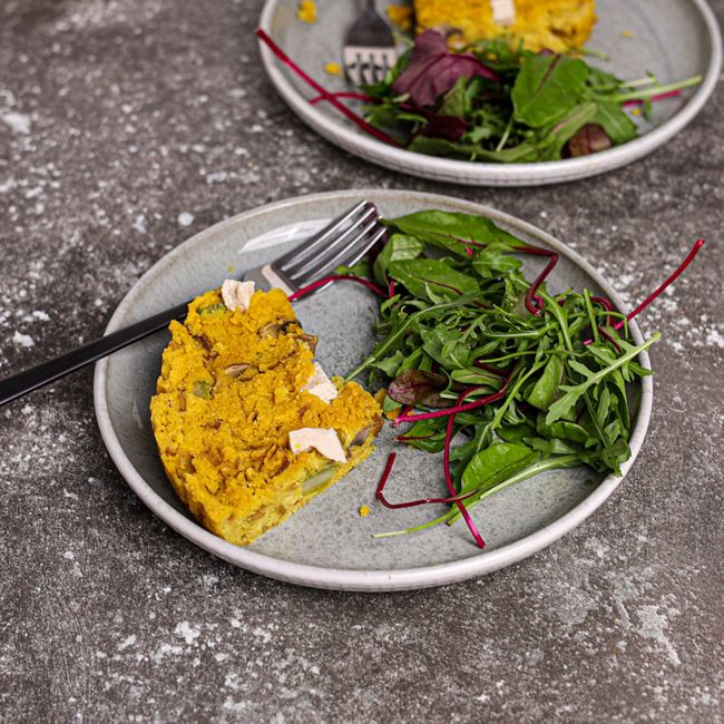 Frittata with Spiced Tofu