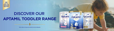 Discover our aptamil toddler range, when intake of energy and nutrients may be inadequate.