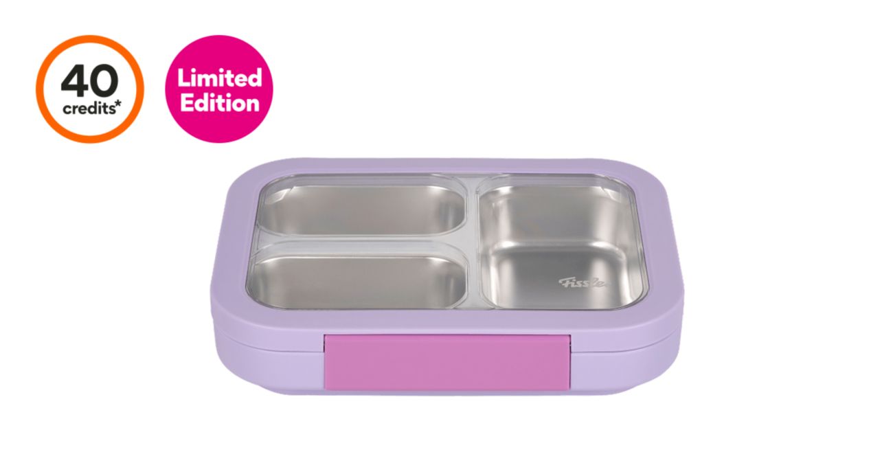 40 credits*.  Bento box - purple. Limited Edition.
