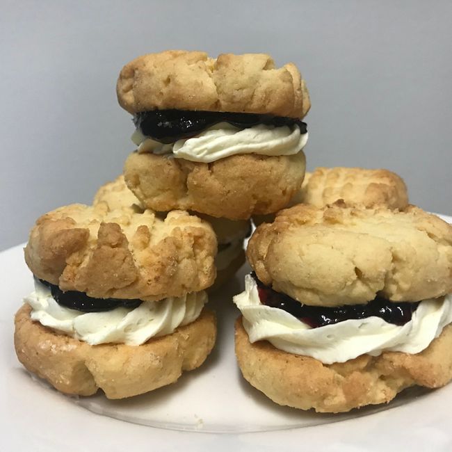 Jam and Cream Biscuits