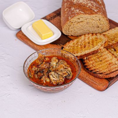 Geisha Oysters with Sake.