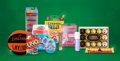 Gifts include: Basketball, Uno card game, Hot wheels, Crayola jumbo crayons, Face mask and beauty products, Chocolates and more.