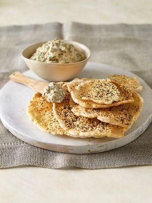 Lavosh With Aubergine Dip