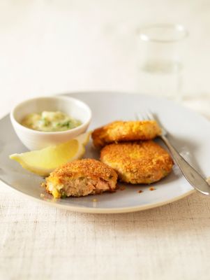 Mini Fishcakes With Coriander Mayonnaise