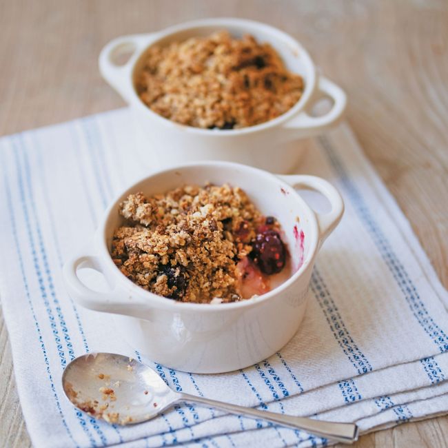 Blackberry & Apple Crumbles